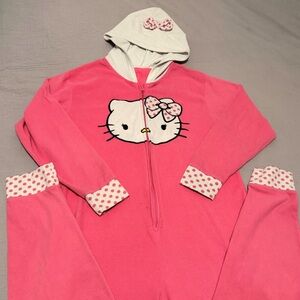 Hello Kitty Pink Hooded Onesie